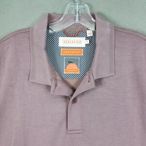 Sealskinz Size XL‎ Mens Dusty Mauve Short Sleeve Collared Peachskin Fabric Polo